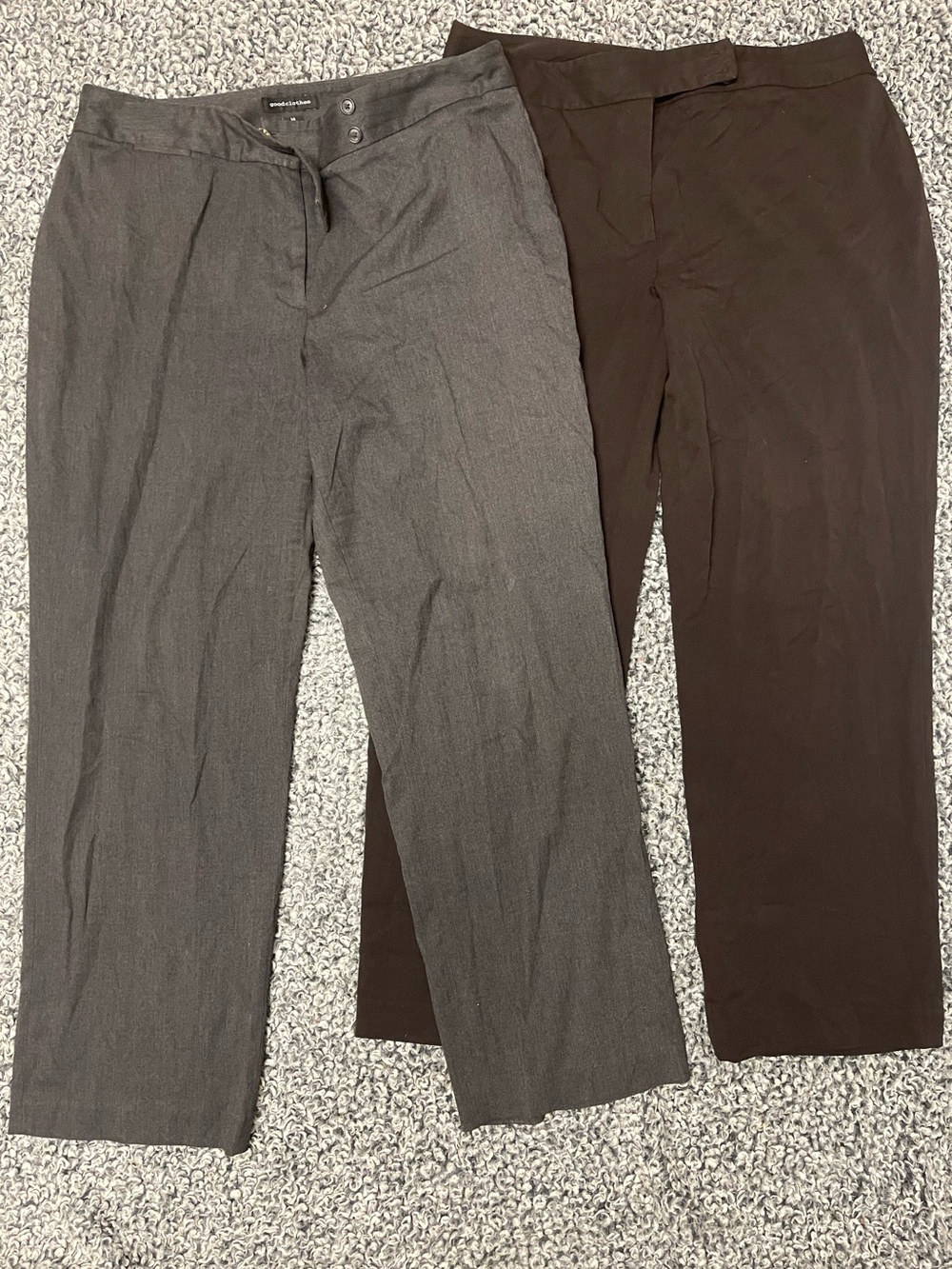 Goodclothes Women’s Dress Pants in Grey & Brown